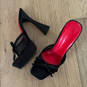 Elegant Black and Red Women's Heels